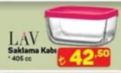 Lav Cube 405 ml Cam Saklama Kabı
