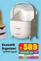 Kozmetik Organizeri Şeffaf Kapak 