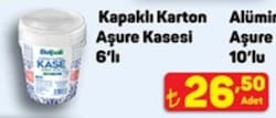 Kapaklı Karton Aşure Kasesi 6'lı