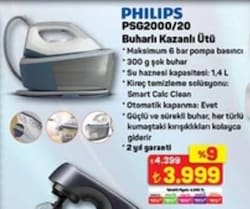 Philips 2000 Serisi PSG2000/20 2400 W Buhar Kazanlı Ütü