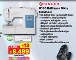 Singer Brilliance 6160 Elektronik Dikiş Makinesi
