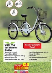 Volta VB5 250 W 3 Tekerlekli Elektrikli Bisiklet