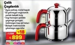 Hascevher Çelik Çaydanlık