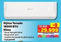 Dijitsu Tornado 18000 BTU Klima