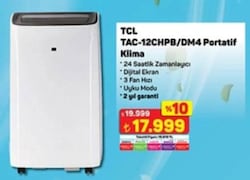 TCL TAC-12CHPB 12000 BTU Mobil Klima