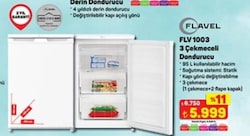 Flavel FLV 1003 3 Çekmeceli Derin Dondurucu