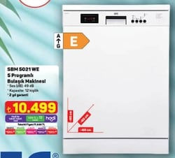 Seg SBM 5021 WE 5 Programlı Bulaşık Makinesi
