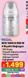 Regal RCD 1000 G 550 W Doğrayıcı