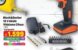 Black & Decker LD12SA-TR 12 V Akülü Vidalama Cihazı