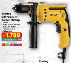 Stanley SDH700CK 700 W Darbeli Matkap