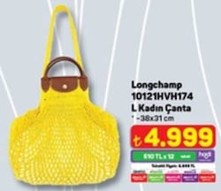 Longchamp 10121HVH174 Kadın Çanta L Sarı