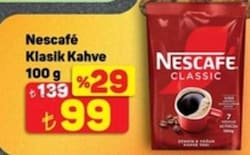 Nescafe Classic Granül Kahve 100 gr Eko Paket