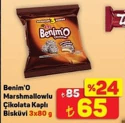 Eti Benimo Lokmalık Bisküvi 3x80 gr
