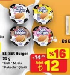 Eti Sütlü ve Ballı Süt Burger 35 gr