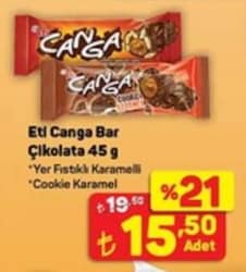 Eti Canga Yer Fıstıklı Çikolata 45 gr