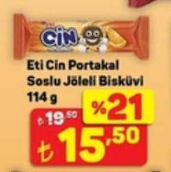 Eti Cin Portakallı Bisküvi 114 gr