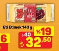 Eti Etimek Klasik 143 gr Kızarmış Ekmek