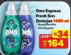 Omo Express Fresh Sıvı Deterjan 1.48 lt