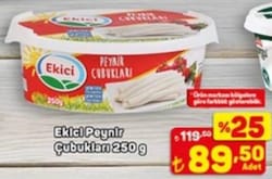 Ekici 250 gr Çubuk Peyniri