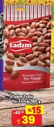 Tadım Tuzlu Kavrulmuş Yer Fıstığı 180 gr