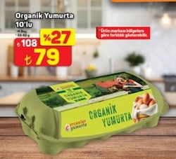 Organik Yumurta 10'lu M Boy 53-62 g 