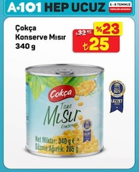 Çokça Konserve Mısır 340 g 