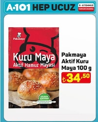Pakmaya 100 gr Kuru Aktif Hamur Mayası