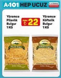 Yöremce 1 kg Pilavlık Bulgur