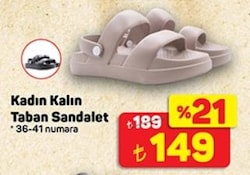 Juno Kalın Taban Kadın Sandalet Siyah