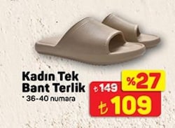 Juno Tek Bant Kadın Terlik Mavi
