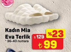 Juno Mia Eva Kadın Terlik Siyah