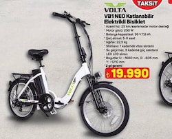 Volta VB1 Neo 250 W Katlanabilir Elektrikli Bisiklet