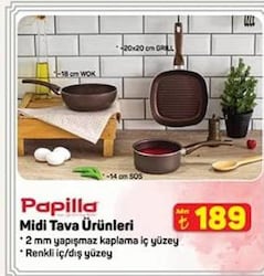 Papilla Midi Tava Ürünleri 