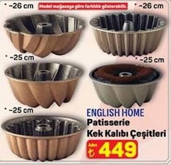 English Home Patisserie Kek Kalıbı Çeşitleri 