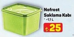Nofrost Saklama Kabı 1.1 L 