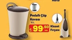 Pedallı Çöp Kovası 6 L 