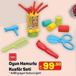 Mgs Oyuncak Oyun Hamurlu Kuaför Seti 