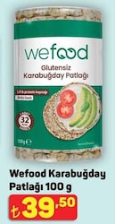 Wefood Glutensiz Karabuğday Patlağı 100 gr