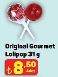 Original Gourmet Sert Şeker Lolipop 31 gr