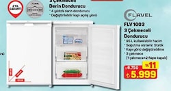 Flavel FLV 1003 3 Çekmeceli Derin Dondurucu