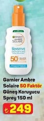 Garnier Ambre Solaire Sensitive Advanced 150 ml 50 Faktör Çocuk Güneş Koruyucu Sprey