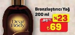 Dear Body 200 ml Bronzlaştırıcı Yağ