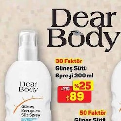 Dear Body Spf 30 200 ml Güneş Spreyi