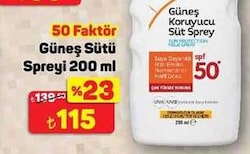 Dear Body 50 Faktör Sprey Güneş Sütü 200 ml