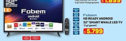 Fobem ML32EW2000 HD Ready Android 32 inç Smart Whale Led Tv