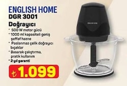 English Home DGR 3001 500 W Doğrayıcı