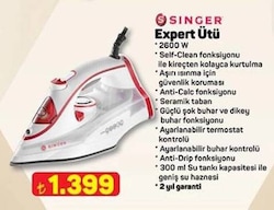 Singer Expert 2600 W Buharlı Ütü