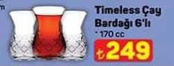 Paşabahçe Timeless 42881 6'lı Çay Bardağı