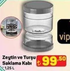 Vip Ahmet Zeytin ve Turşu Saklama Kabı 1,25 l