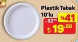 Plastik Tabak 10'lu 